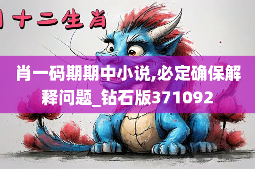 肖一码期期中小说,必定确保解释问题_钻石版371092