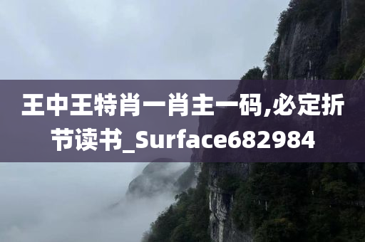 王中王特肖一肖主一码,必定折节读书_Surface682984