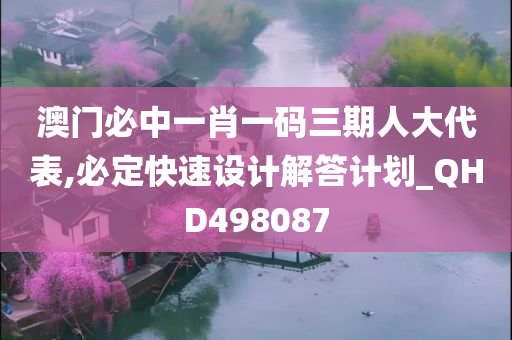 澳门必中一肖一码三期人大代表,必定快速设计解答计划_QHD498087