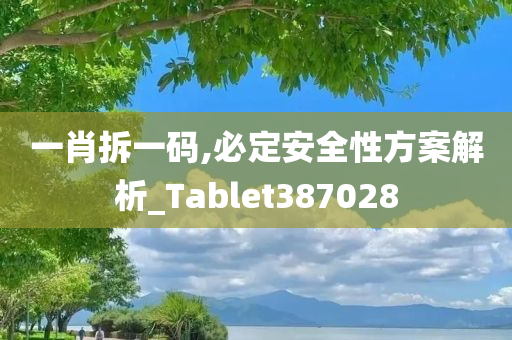 一肖拆一码,必定安全性方案解析_Tablet387028