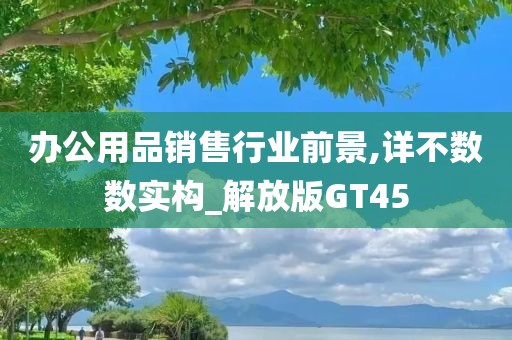 办公用品销售行业前景,详不数数实构_解放版GT45