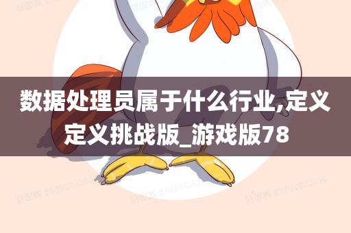 数据处理员属于什么行业,定义定义挑战版_游戏版78