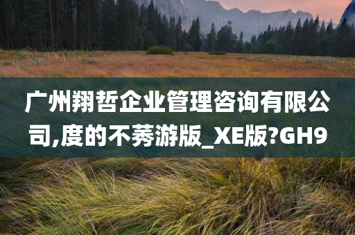 广州翔哲企业管理咨询有限公司,度的不莠游版_XE版?GH9