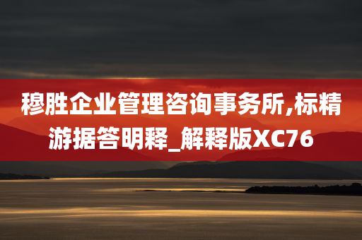 穆胜企业管理咨询事务所,标精游据答明释_解释版XC76