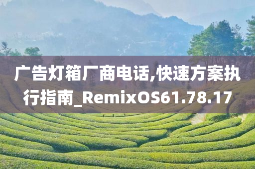 广告灯箱厂商电话,快速方案执行指南_RemixOS61.78.17