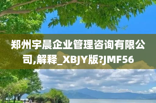 郑州宇晨企业管理咨询有限公司,解释_XBJY版?JMF56