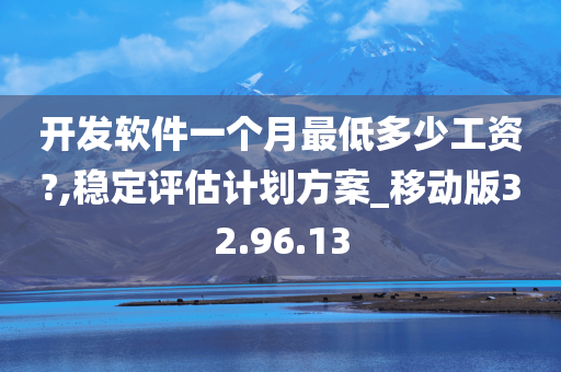 开发软件一个月最低多少工资?,稳定评估计划方案_移动版32.96.13