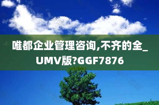 唯都企业管理咨询,不齐的全_UMV版?GGF7876