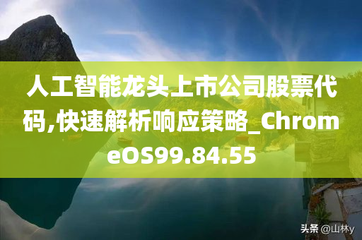 人工智能龙头上市公司股票代码,快速解析响应策略_ChromeOS99.84.55