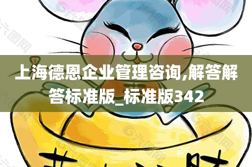 上海德恩企业管理咨询,解答解答标准版_标准版342