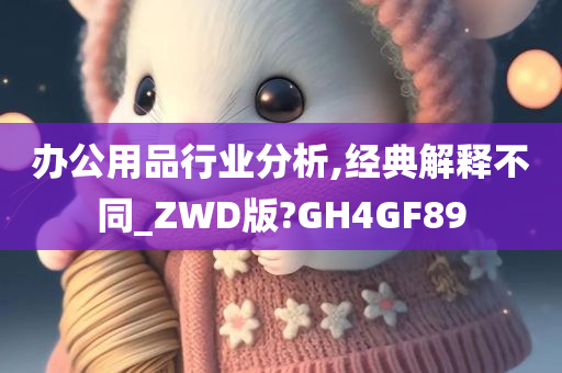 办公用品行业分析,经典解释不同_ZWD版?GH4GF89