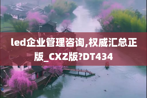 led企业管理咨询,权威汇总正版_CXZ版?DT434