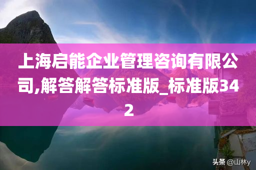 上海启能企业管理咨询有限公司,解答解答标准版_标准版342