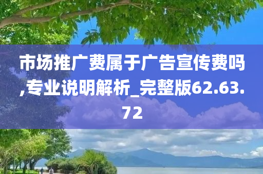 市场推广费属于广告宣传费吗,专业说明解析_完整版62.63.72