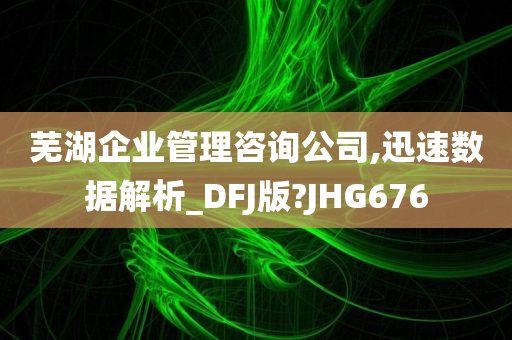 芜湖企业管理咨询公司,迅速数据解析_DFJ版?JHG676