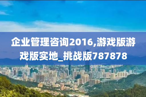 企业管理咨询2016,游戏版游戏版实地_挑战版787878