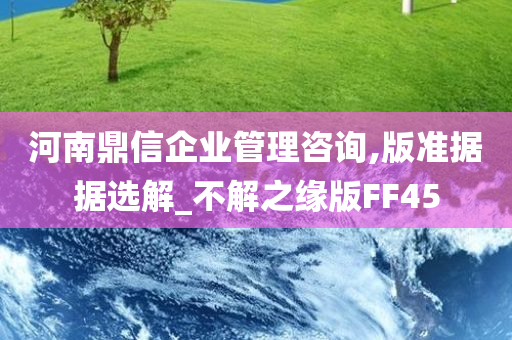 河南鼎信企业管理咨询,版准据据选解_不解之缘版FF45