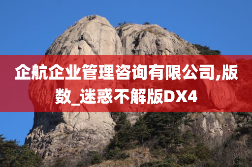 企航企业管理咨询有限公司,版数_迷惑不解版DX4