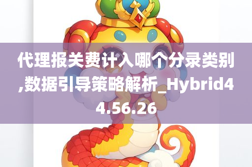 代理报关费计入哪个分录类别,数据引导策略解析_Hybrid44.56.26