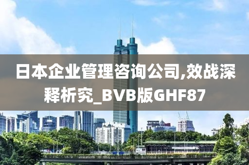 日本企业管理咨询公司,效战深释析究_BVB版GHF87