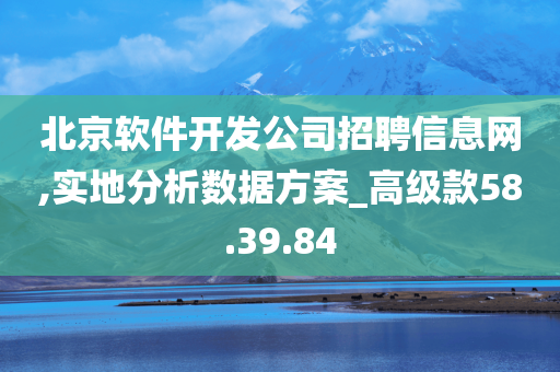 北京软件开发公司招聘信息网,实地分析数据方案_高级款58.39.84