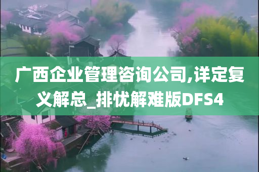 广西企业管理咨询公司,详定复义解总_排忧解难版DFS4