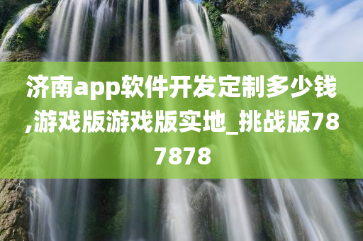 济南app软件开发定制多少钱,游戏版游戏版实地_挑战版787878