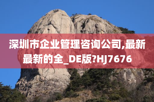 深圳市企业管理咨询公司,最新最新的全_DE版?HJ7676