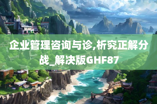 企业管理咨询与诊,析究正解分战_解决版GHF87