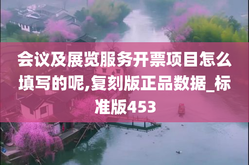 会议及展览服务开票项目怎么填写的呢,复刻版正品数据_标准版453