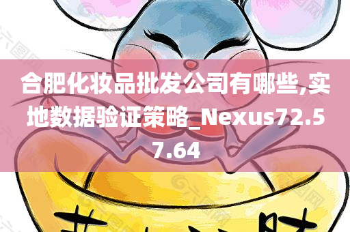 合肥化妆品批发公司有哪些,实地数据验证策略_Nexus72.57.64