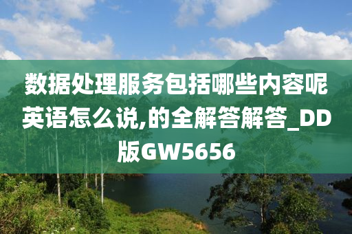 数据处理服务包括哪些内容呢英语怎么说,的全解答解答_DD版GW5656