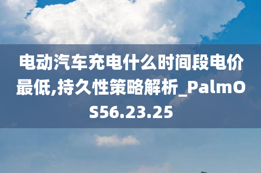 电动汽车充电什么时间段电价最低,持久性策略解析_PalmOS56.23.25