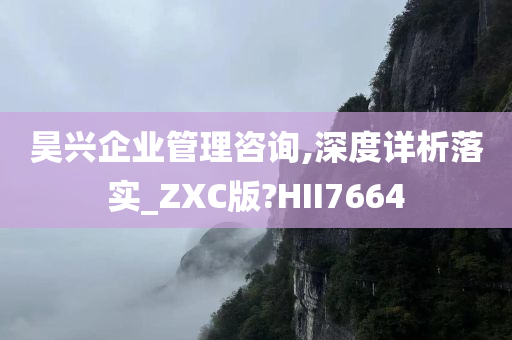 昊兴企业管理咨询,深度详析落实_ZXC版?HII7664