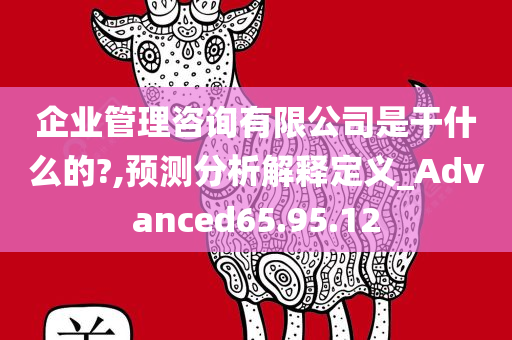 企业管理咨询有限公司是干什么的?,预测分析解释定义_Advanced65.95.12