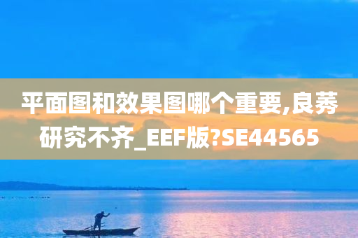 平面图和效果图哪个重要,良莠研究不齐_EEF版?SE44565