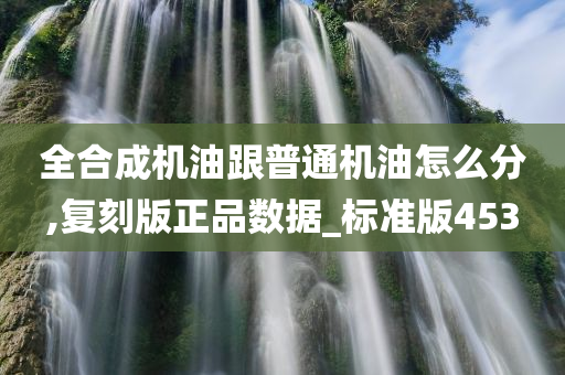 全合成机油跟普通机油怎么分,复刻版正品数据_标准版453