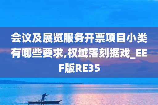 会议及展览服务开票项目小类有哪些要求,权域落刻据戏_EEF版RE35