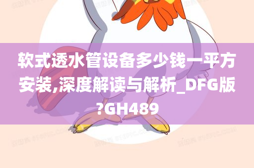 软式透水管设备多少钱一平方安装,深度解读与解析_DFG版?GH489