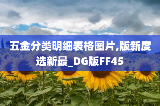 五金分类明细表格图片,版新度选新最_DG版FF45