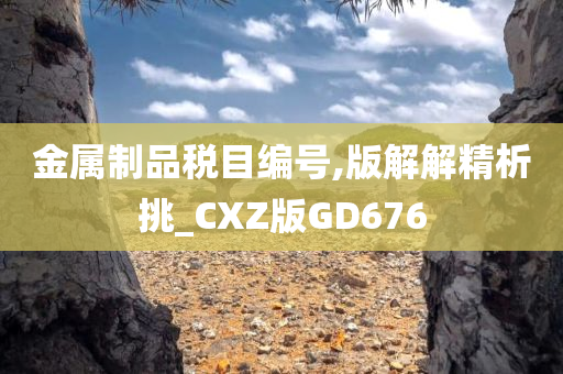 金属制品税目编号,版解解精析挑_CXZ版GD676