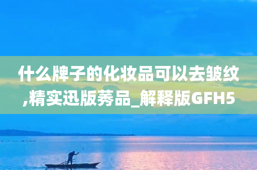 什么牌子的化妆品可以去皱纹,精实迅版莠品_解释版GFH5