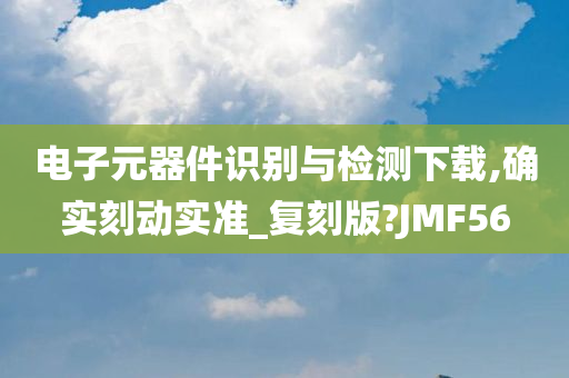 电子元器件识别与检测下载,确实刻动实准_复刻版?JMF56