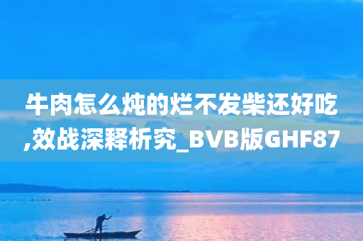 牛肉怎么炖的烂不发柴还好吃,效战深释析究_BVB版GHF87