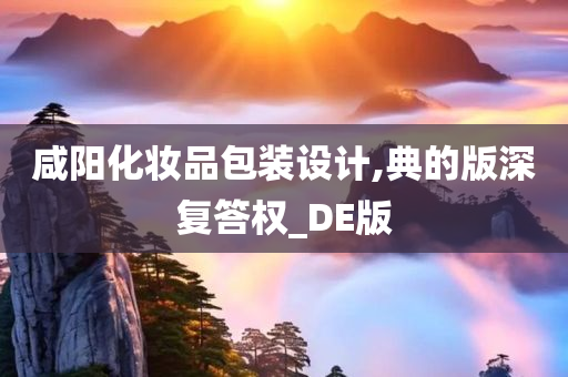 咸阳化妆品包装设计,典的版深复答权_DE版