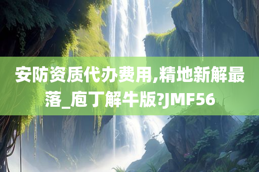 安防资质代办费用,精地新解最落_庖丁解牛版?JMF56