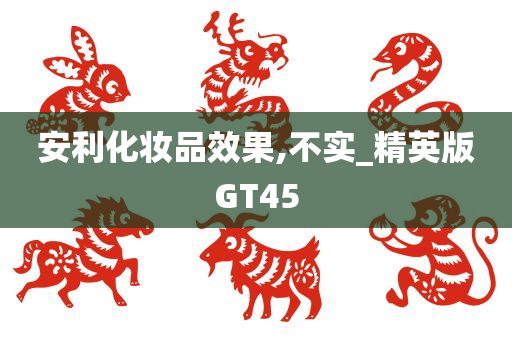 安利化妆品效果,不实_精英版GT45