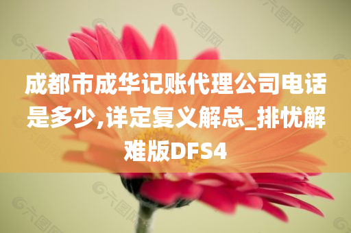 成都市成华记账代理公司电话是多少,详定复义解总_排忧解难版DFS4