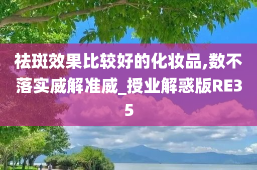 祛斑效果比较好的化妆品,数不落实威解准威_授业解惑版RE35