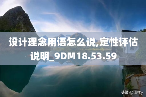 设计理念用语怎么说,定性评估说明_9DM18.53.59